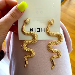 Shein snake earrings